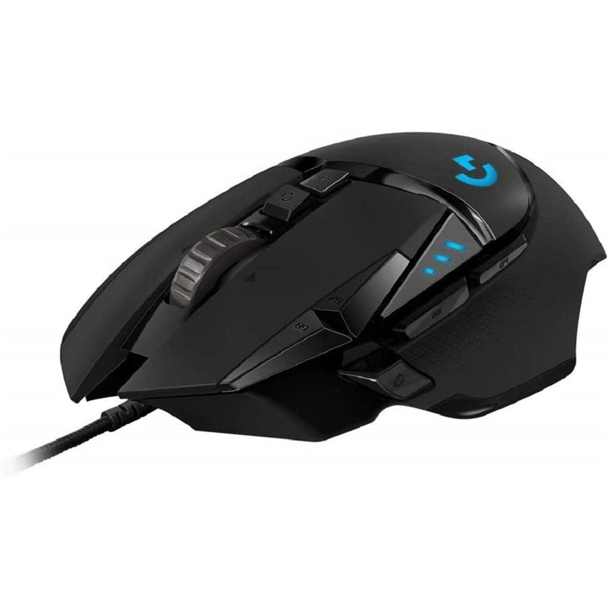 Logitech G502 Hero High Performance Gaming Mouse Special Edition Hero 16K Sensor 16 000 DPI RGB Adjustable Weights 11 Programmable Buttons On-Board Memory PC/Mac - Black